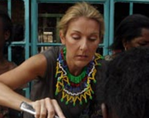 Celine Dion voluntaria en África